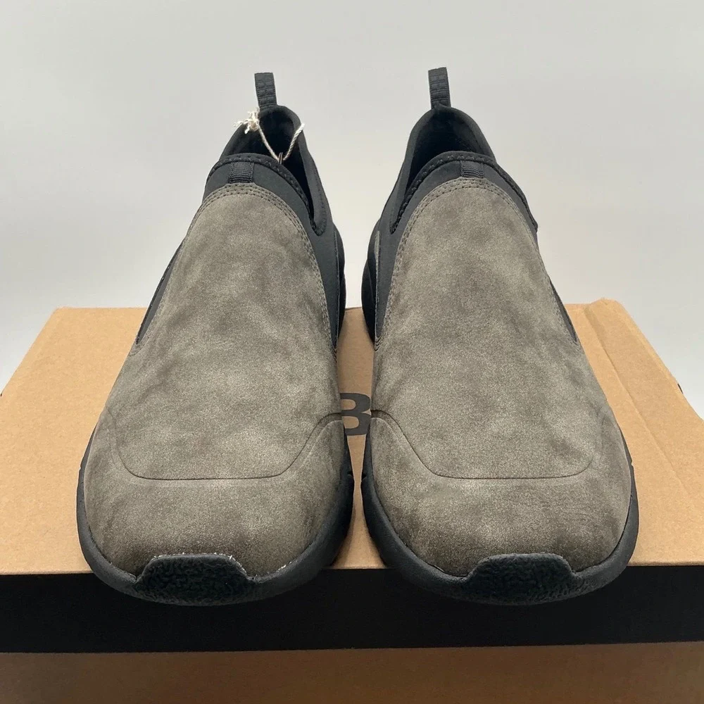 JBU Jambu Mens Grey Faux Suede Slip On Loafers Casual Comfort Shoes New